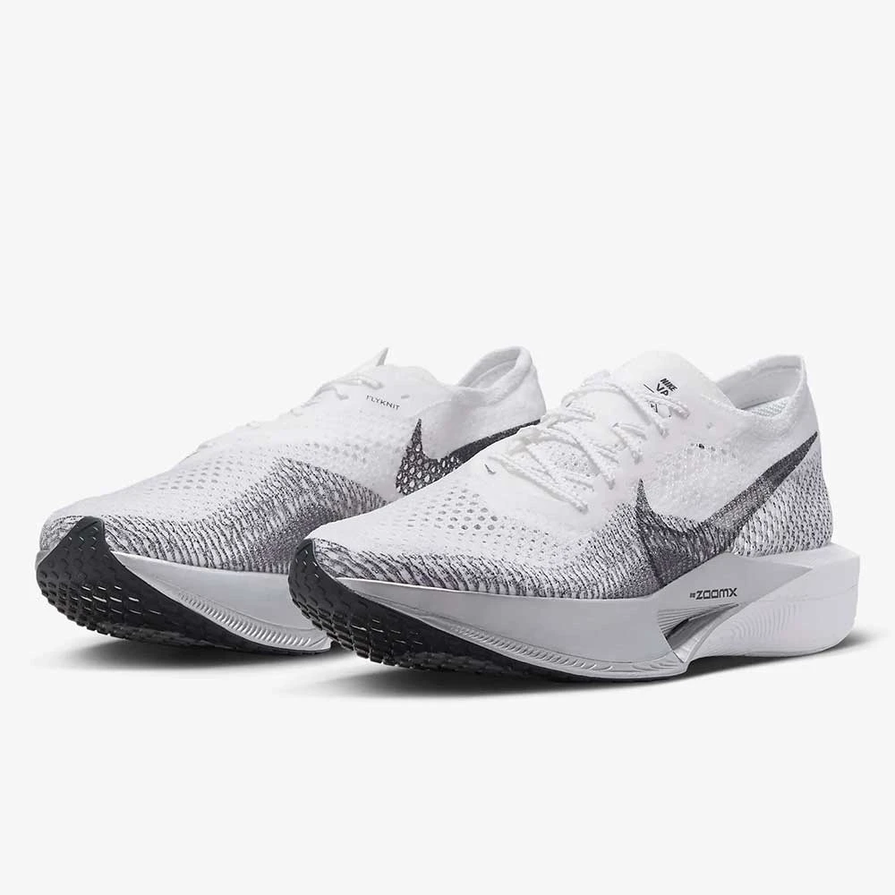 Men's Nike ZoomX Vaporfly Next% 3 Running Shoe- White/Dark Smoke Grey/Particle Grey- Regular (D) - Image 2