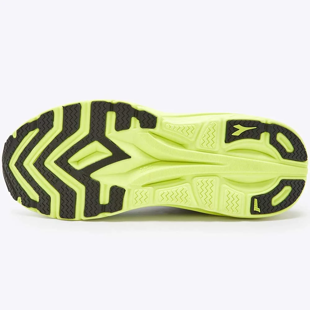 Diadora Men's Nucleo Running Shoe - Silver/Black/Yellow Fl DD - Regular (D) - Image 5