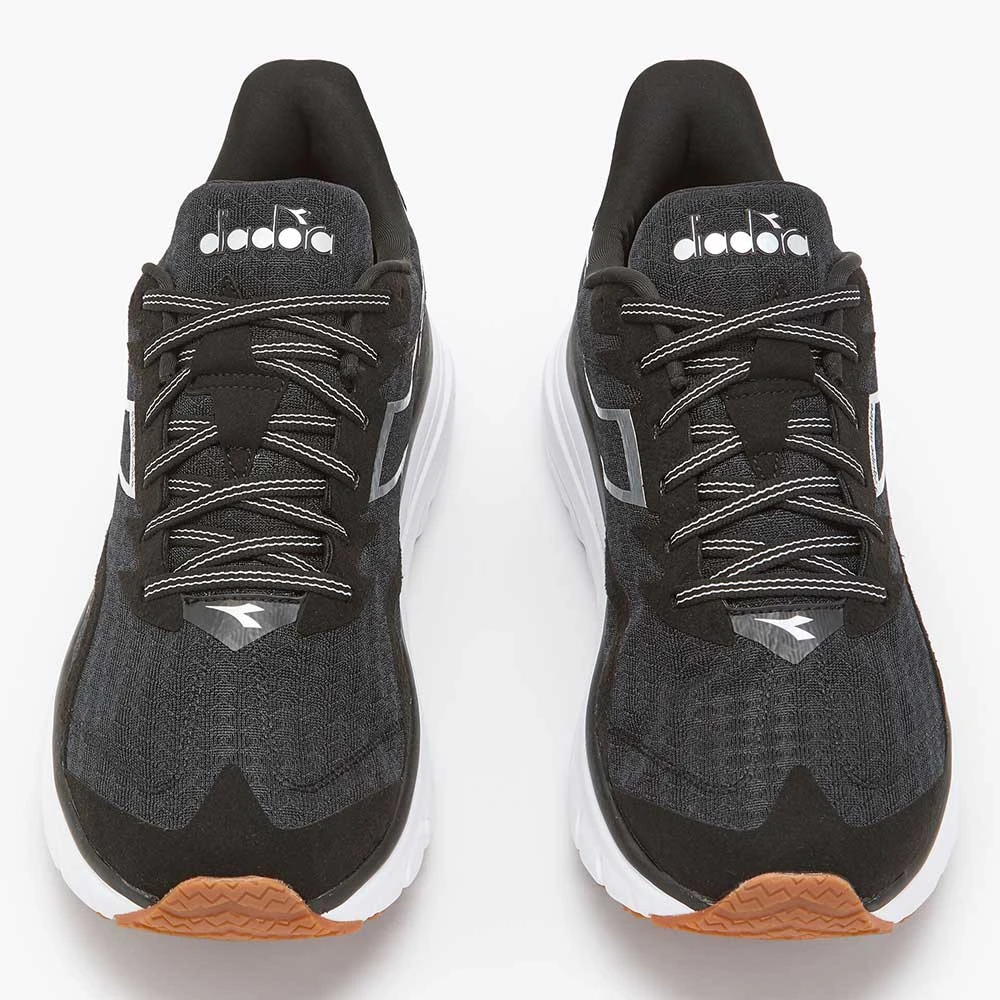 Diadora Men's Nucleo Running Shoe - Black/Silver/White - Regular (D) - Image 2