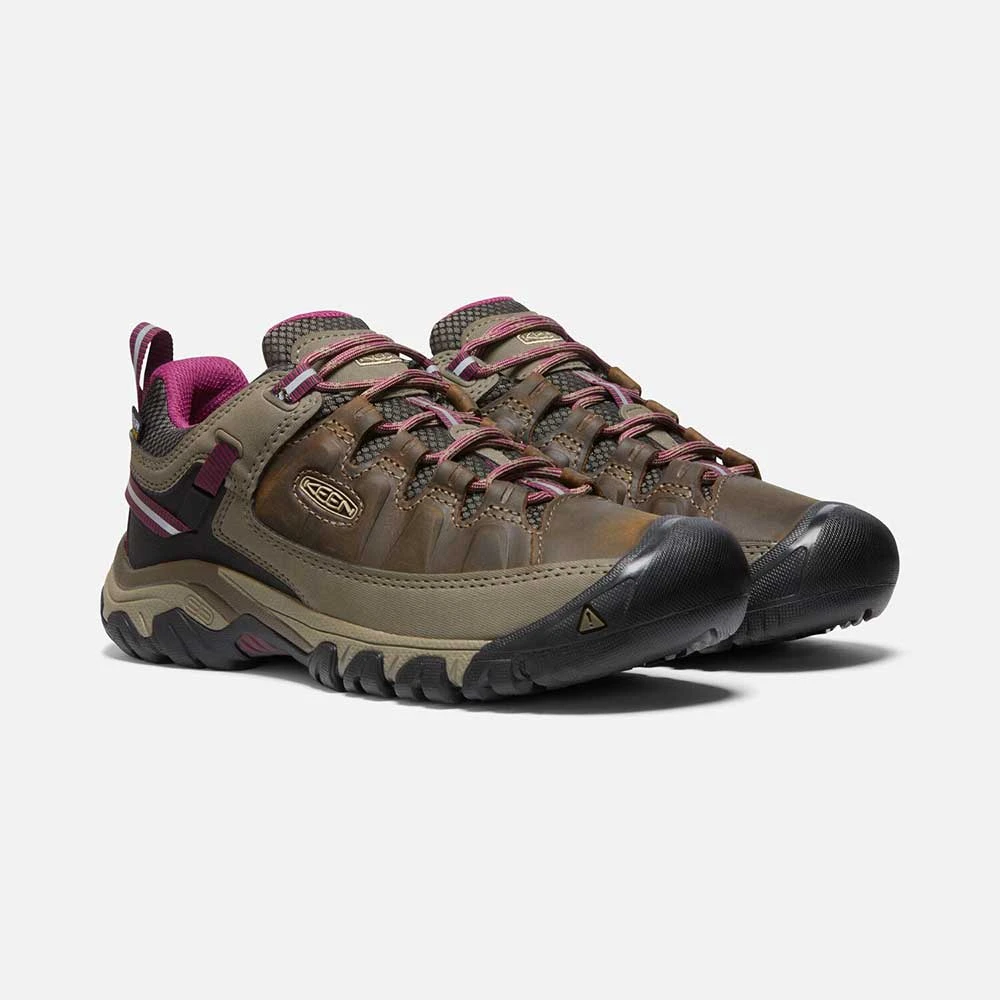 Keen Women's Targhee III Waterproof Hiking Shoe - Weiss/Boysenberry- Regular (B) - Image 3