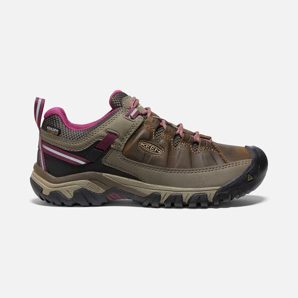 Keen Women's Targhee III Waterproof Hiking Shoe - Weiss/Boysenberry- Regular (B)