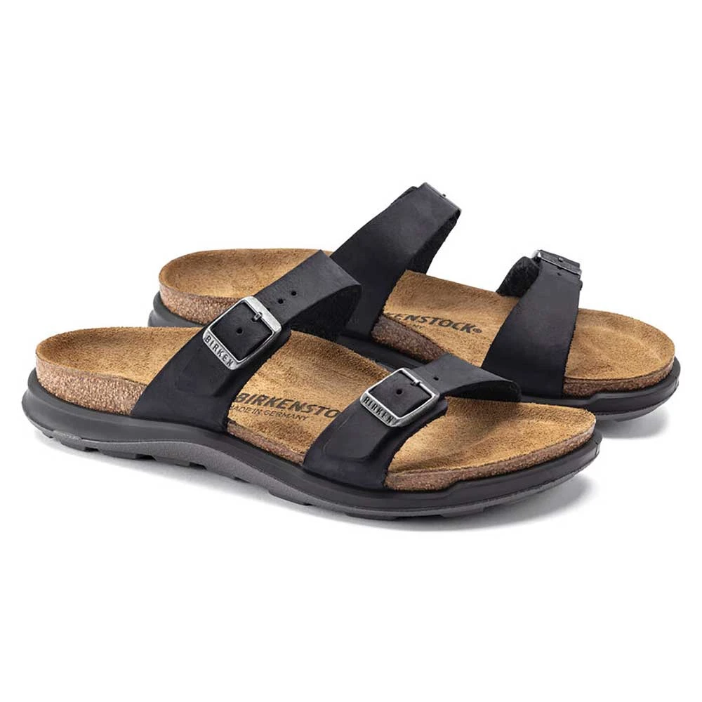 Birkenstock Women's Sierra Oiled Leather Sandal - Black - Regular/Wide - Image 2