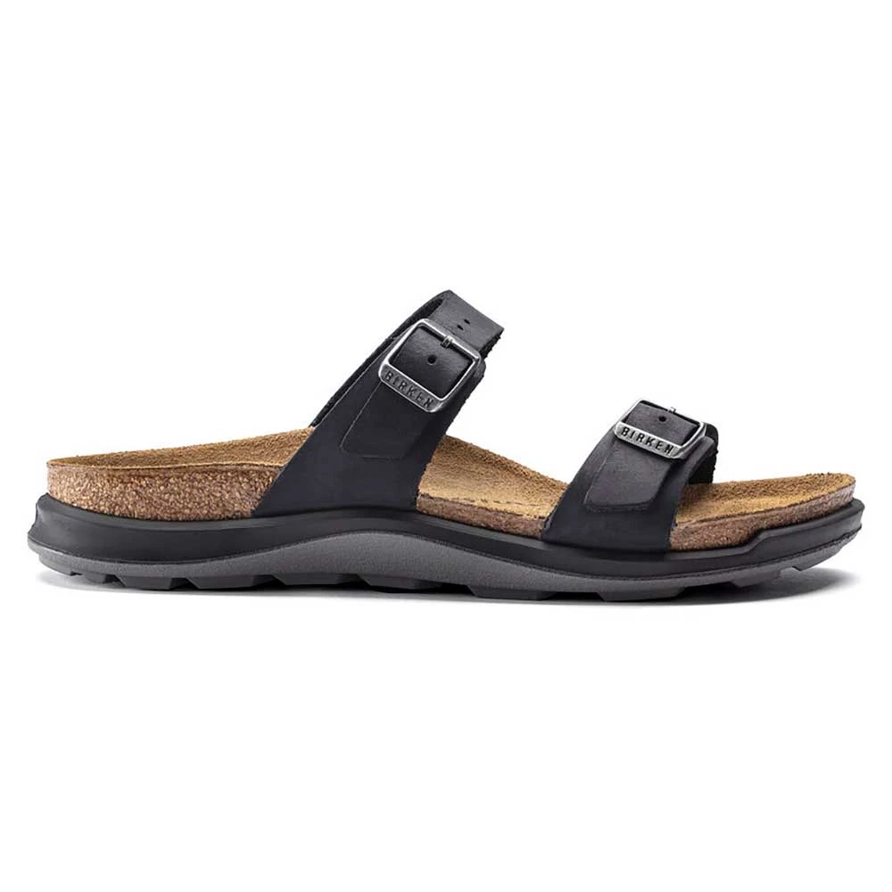 Birkenstock Women's Sierra Oiled Leather Sandal - Black - Regular/Wide - Image 7