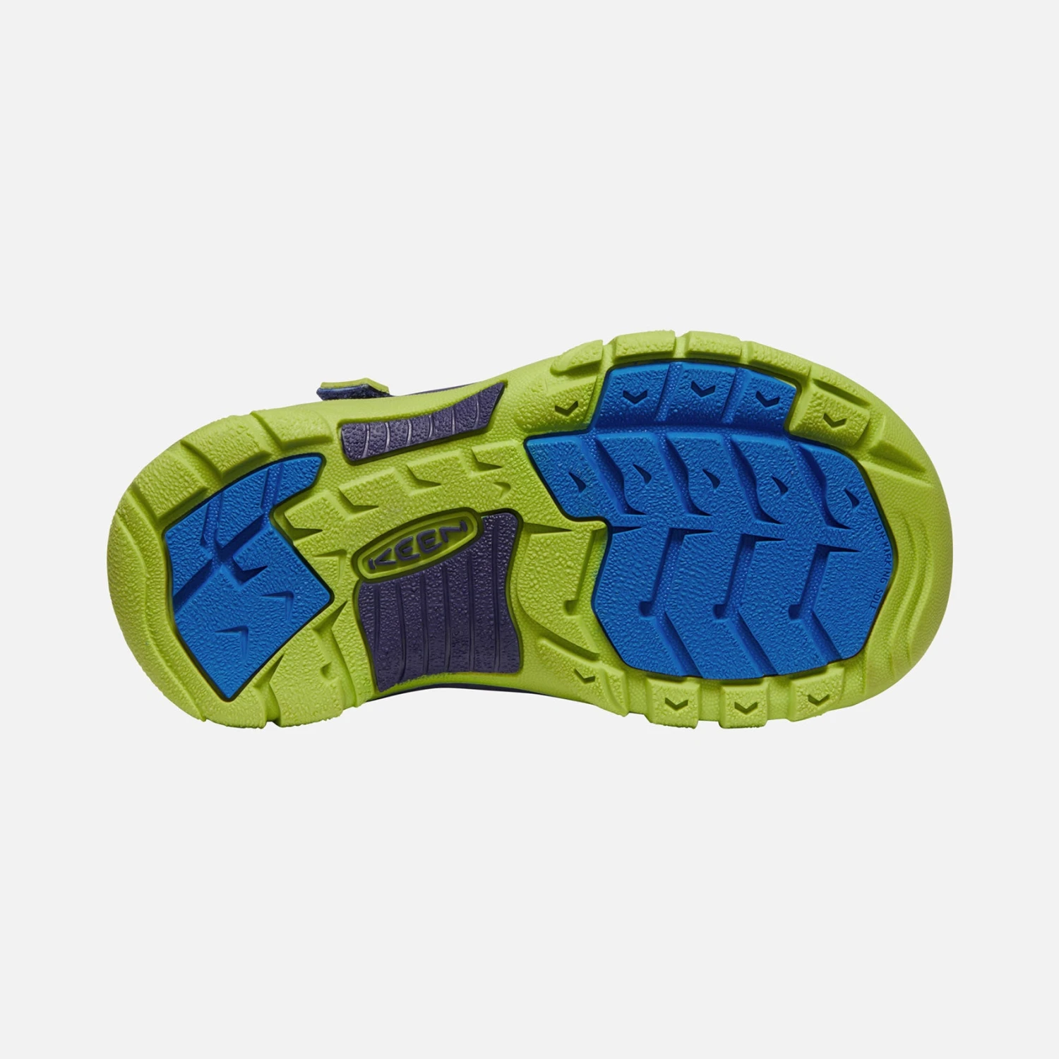 Keen Little Kids' Newport H2 Sandal - Blue Depths/Chartureuse - Image 2