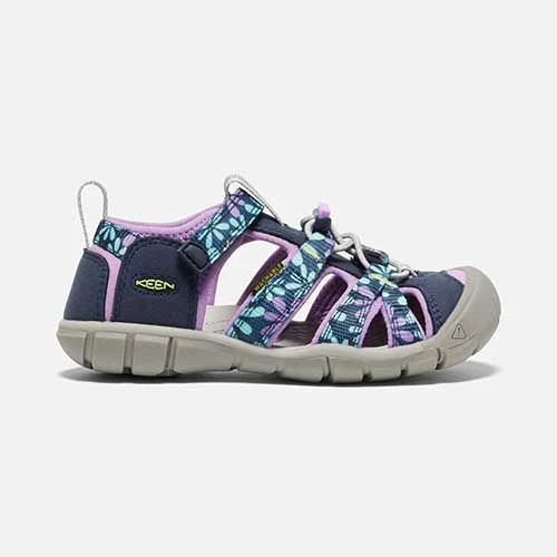 Keen Little Kids' Seacamp II CNX Sandal - Black Iris/African Violet