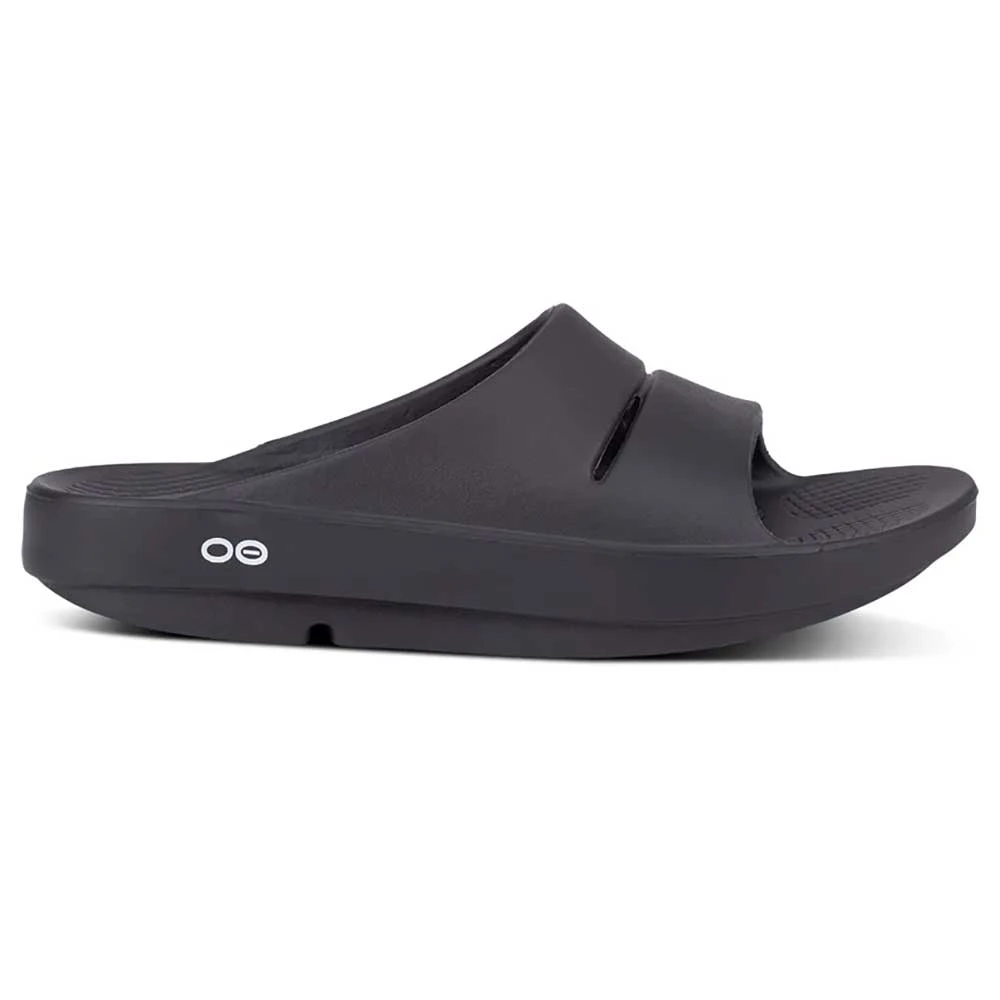 OOfos Unisex OOahh Slide - Black-Regular (D)