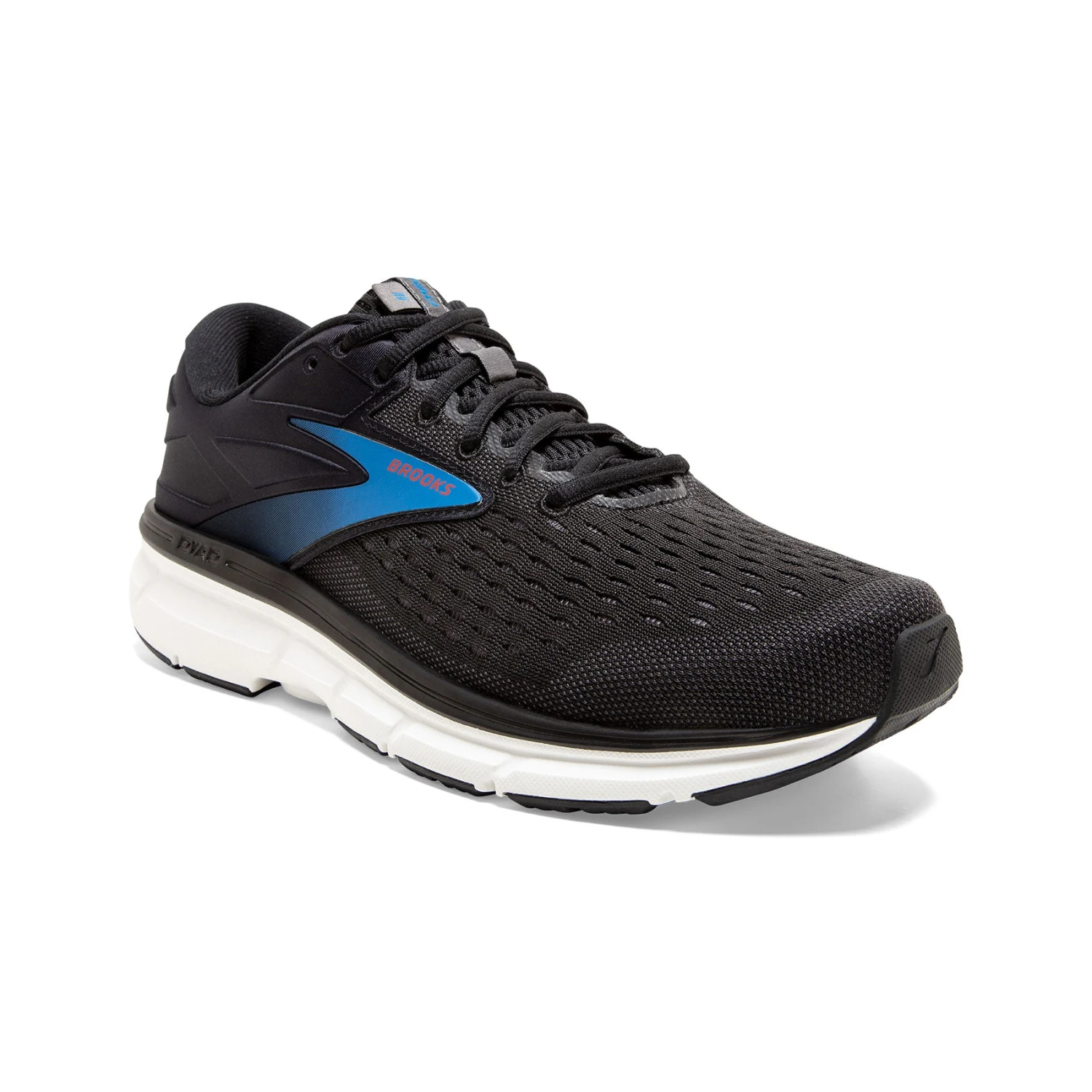 BROOKS Men's Dyad 11 Running Shoe - Black/Ebony/Blue - Regular (D) - Image 3