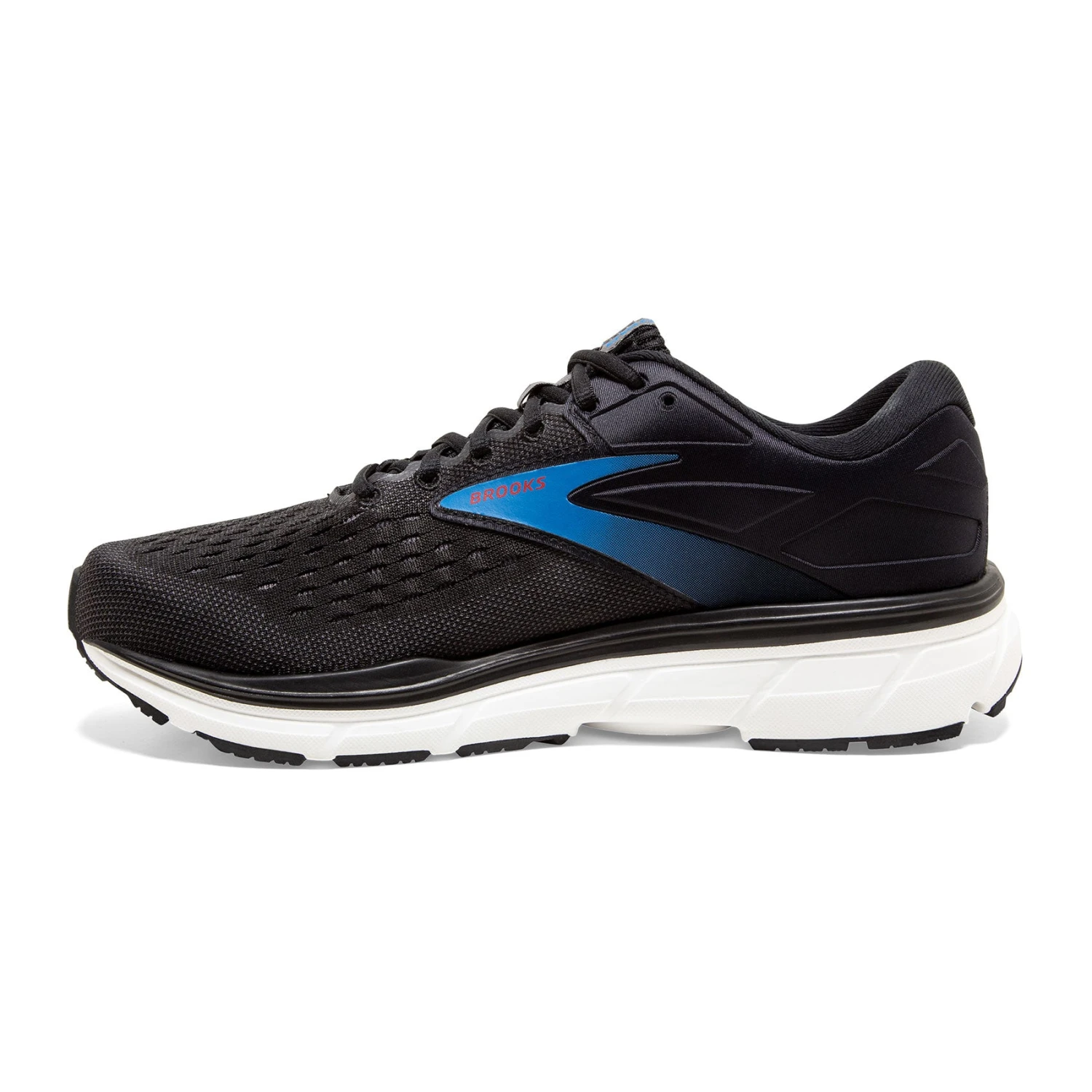 BROOKS Men's Dyad 11 Running Shoe - Black/Ebony/Blue - Regular (D) - Image 2