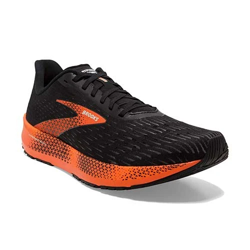 BROOKS Men's Hyperion Tempo Running Shoe- Black/Flame/Grey - Regular (D) - Image 3