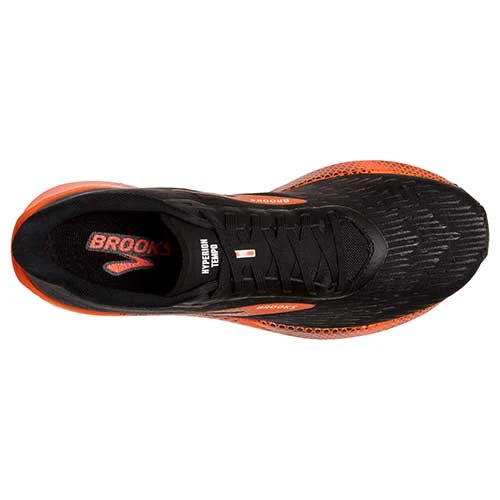 BROOKS Men's Hyperion Tempo Running Shoe- Black/Flame/Grey - Regular (D) - Image 5