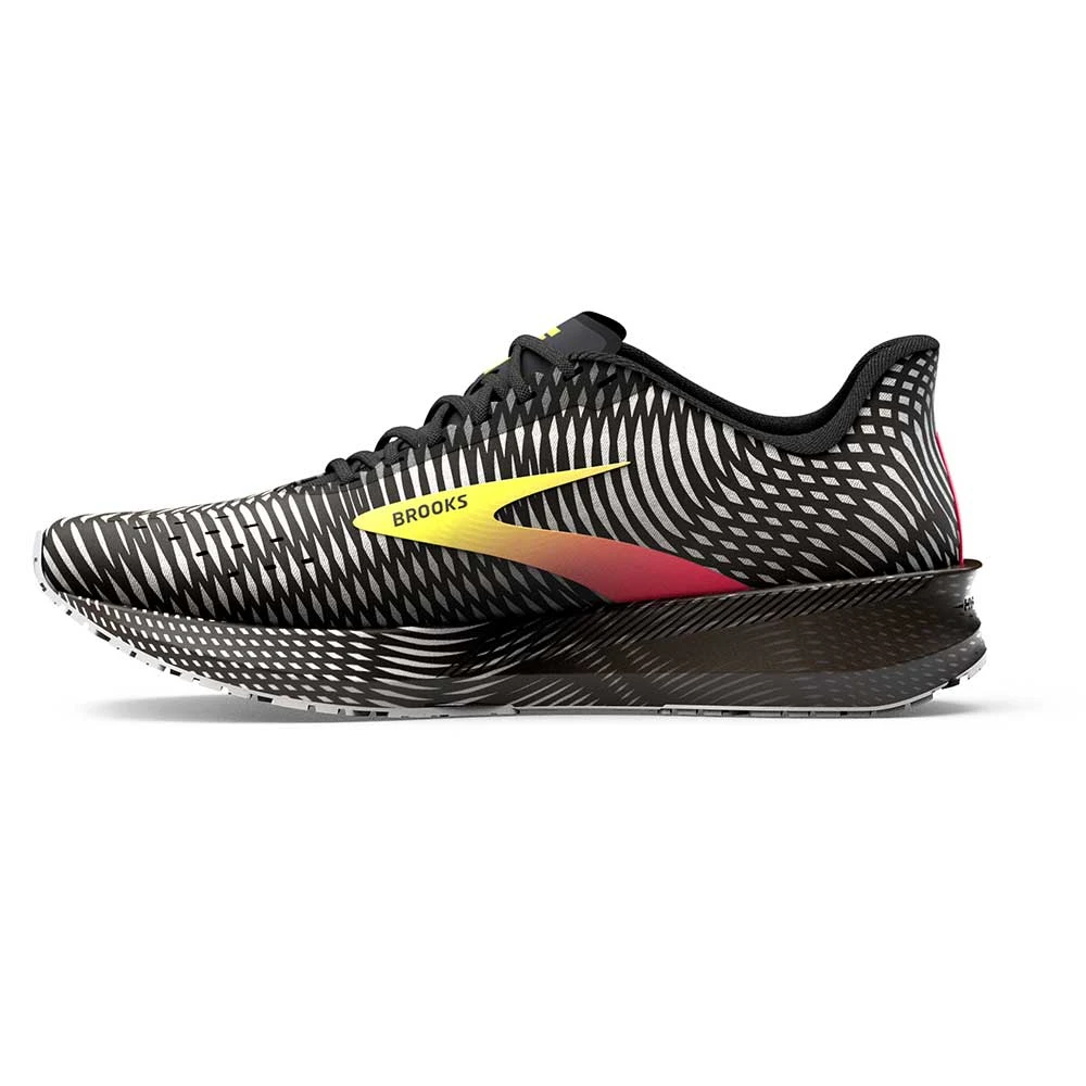 BROOKS Men's Hyperion Tempo Running Shoe - Black/Pink/Yellow - Regular (D) - Image 2
