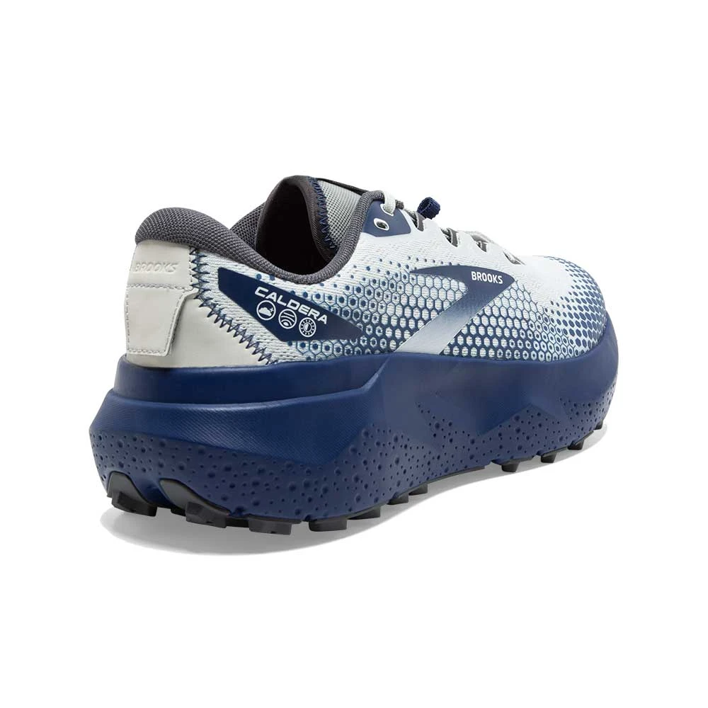 BROOKS Men's Caldera 6 Trail Running Shoe - Oyster/Blue Depths/Pearl - Regular (D) - Image 3