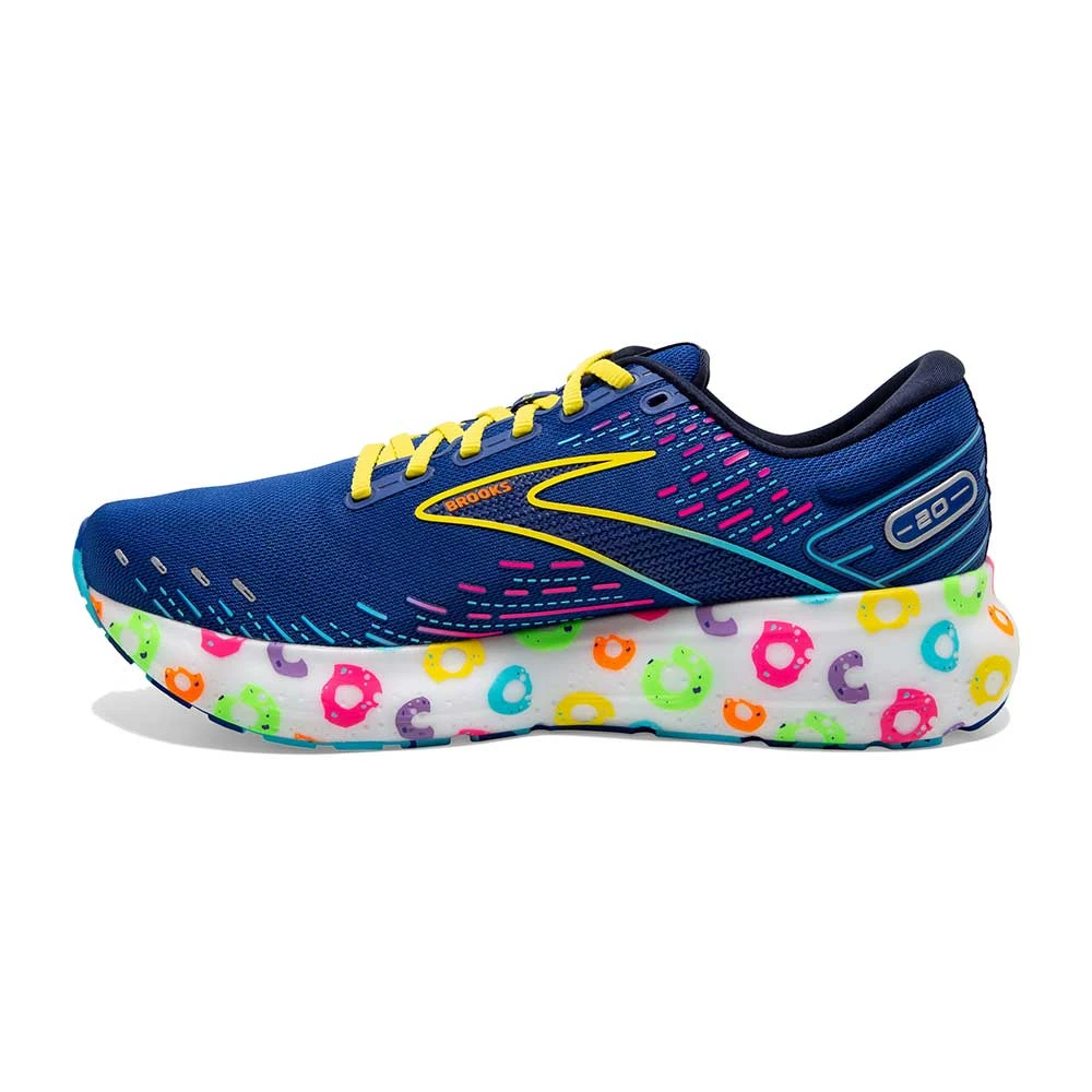 Men's Glycerin 20 Bowl O' Brooks Running Shoe - Blue/Peacoat/Yellow - Regular (D) - Image 3
