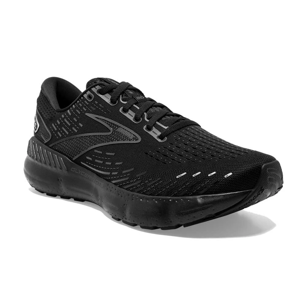 BROOKS Men's Glycerin GTS 20 Running Shoe- Black/Black/Ebony- Regular (D) - Image 2