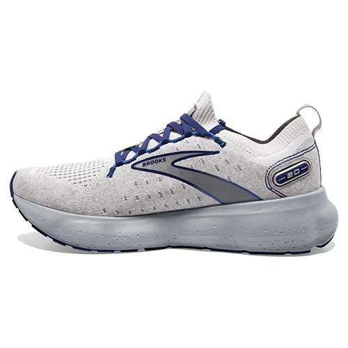 BROOKS Men's Glycerin StealthFit 20 Running Shoe - Oyster/Alloy/Blue Depths - Regular (D) - Image 2