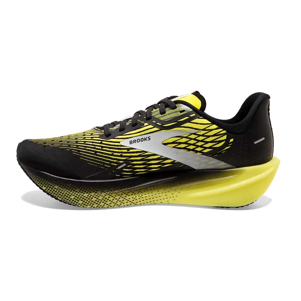BROOKS Men's Hyperion Max Running Shoe- Black/Blazing Yellow/White- Regular (D) - Image 3