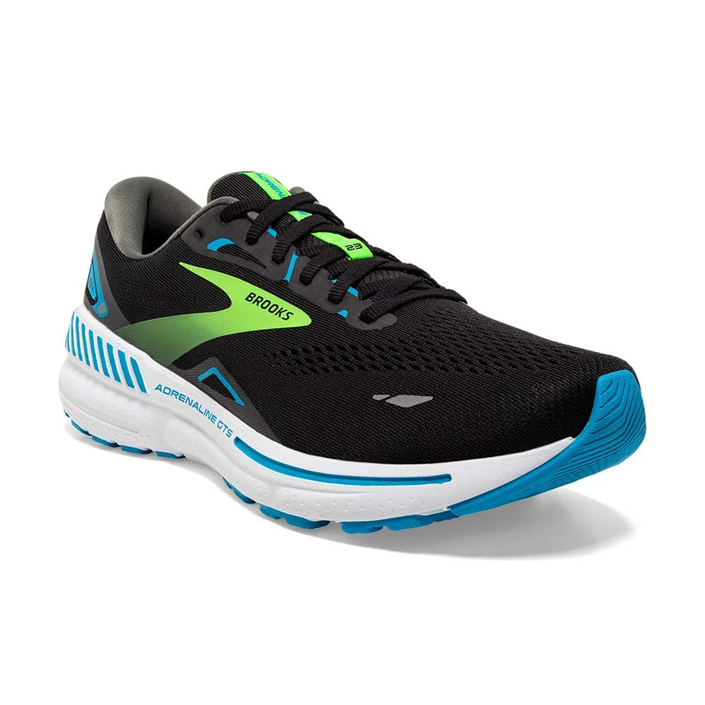 BROOKS Adrenaline GTS 23 (B) - Black/Hawaiian Ocean/Green - Image 2
