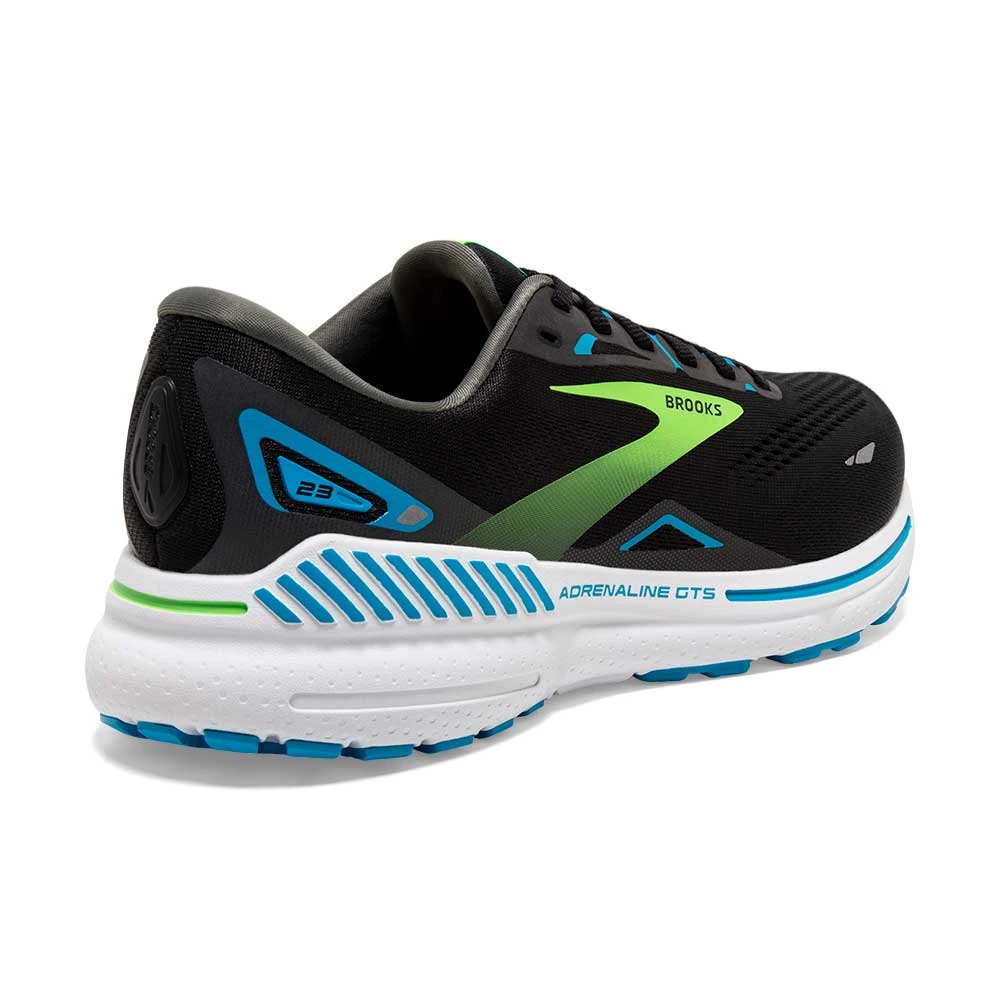 BROOKS Adrenaline GTS 23 (B) - Black/Hawaiian Ocean/Green - Image 4