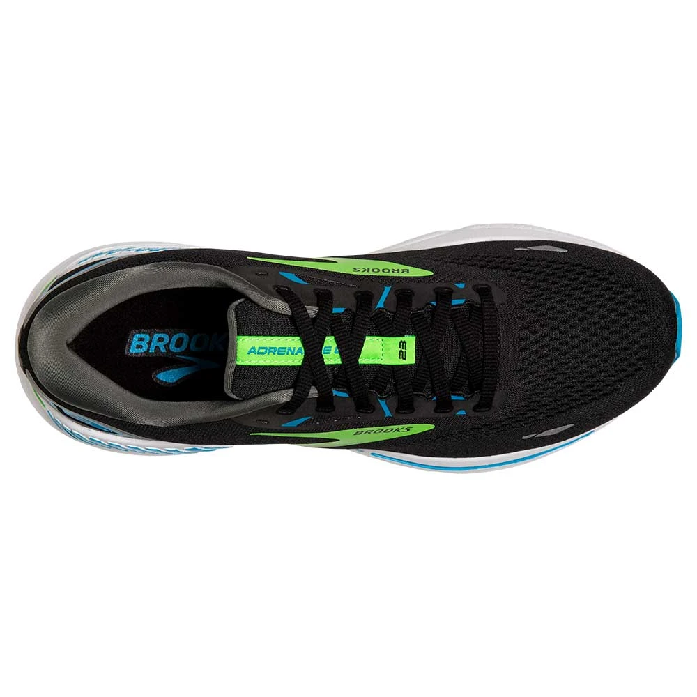 BROOKS Adrenaline GTS 23 (B) - Black/Hawaiian Ocean/Green - Image 6