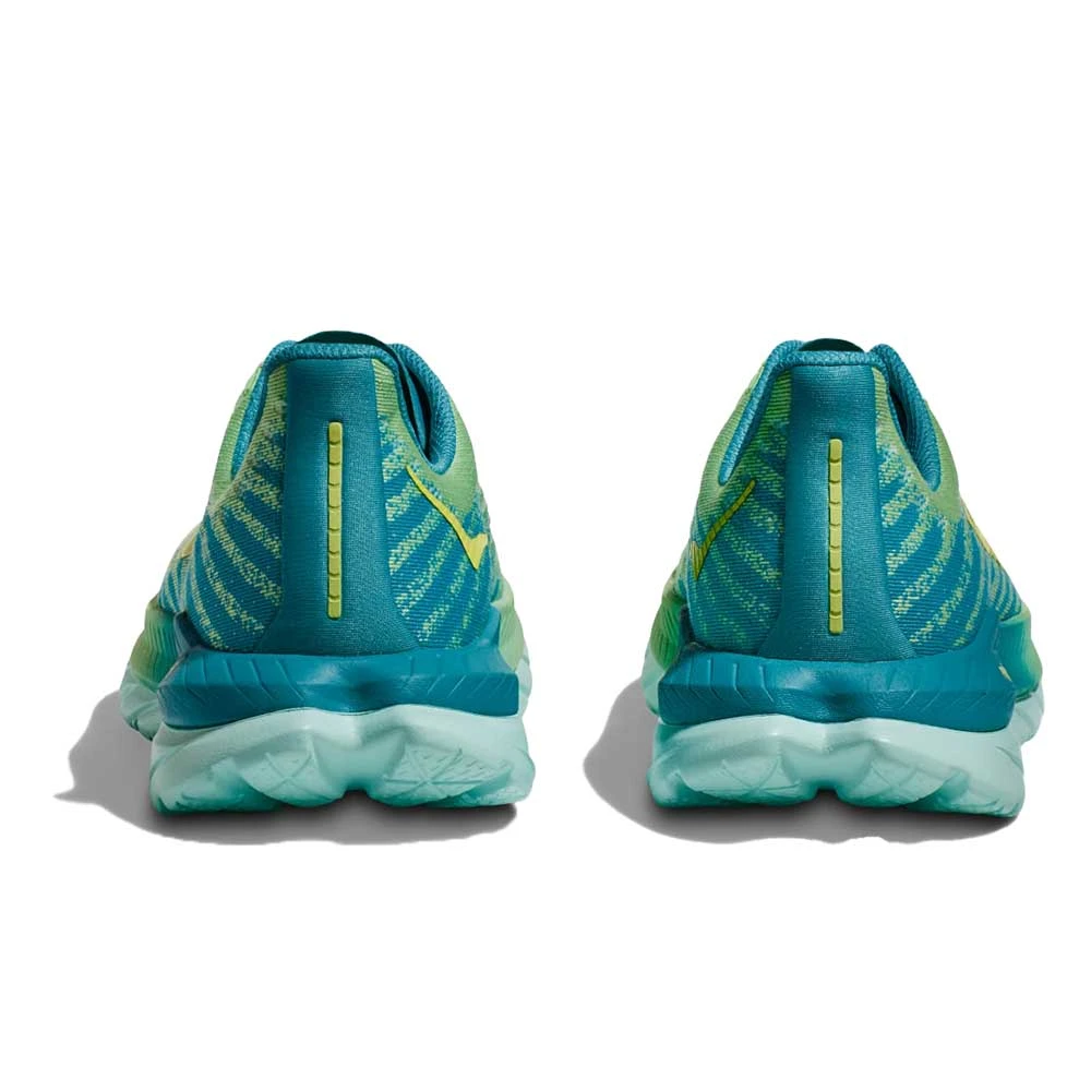 Hoka Men's Mach 5 Running Shoe - Lime Glow/Ocean Mist - Regular (D) - Image 5