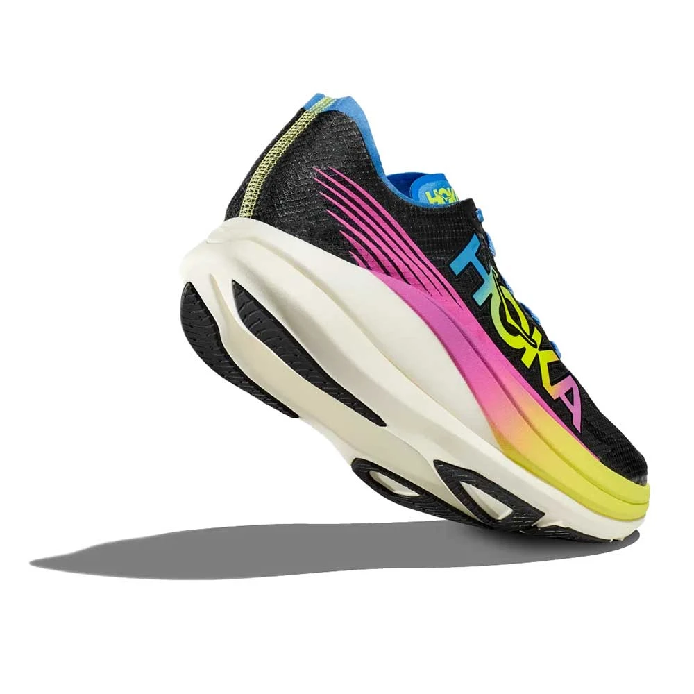 Hoka Unisex Rocket X 2 Running Shoe - Black/Multi - Regular (D) - Image 3