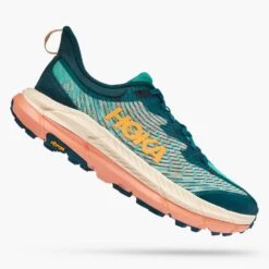 Hoka Women's Mafate Speed 4 Trail Shoe - DeepTeal/Water Garden - Regular (B)