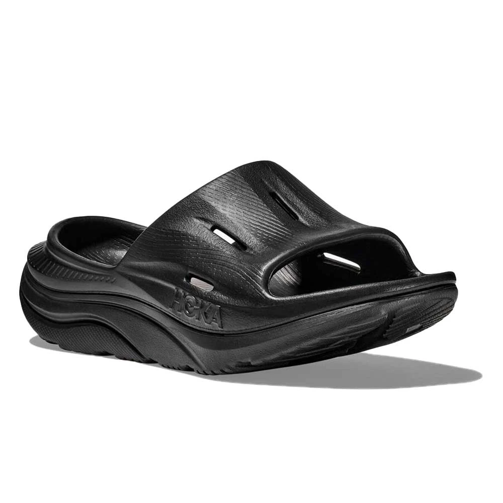 Hoka Unisex Ora Recovery Slide 3 - Black/Black - Image 2