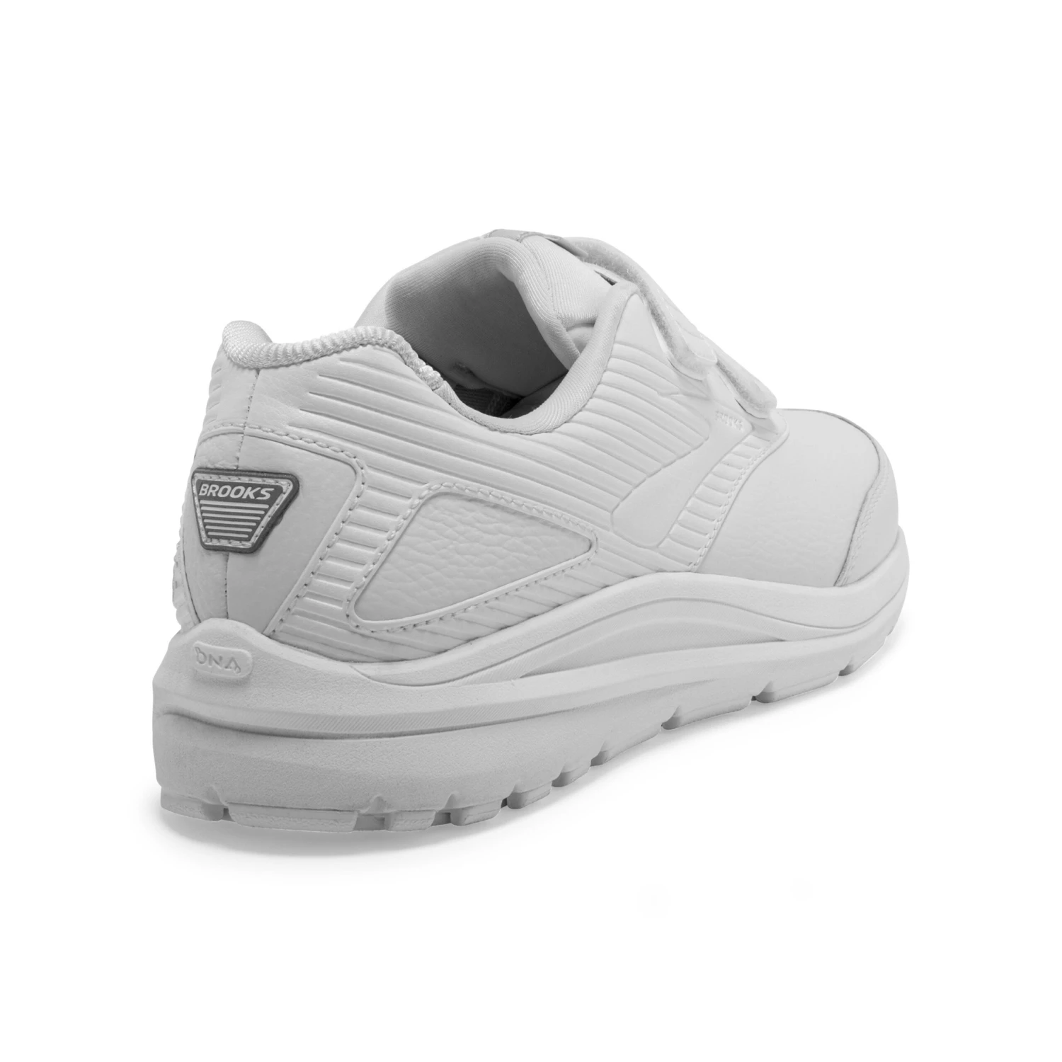 BROOKS Women's Addiction Walker VStrap 2 Walking Shoe -White/White- Wide (D) - Image 4