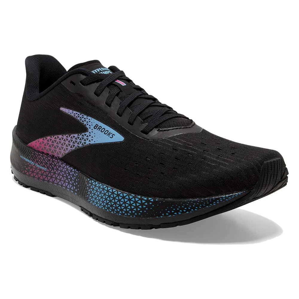 BROOKS Women's Hyperion Tempo Running Shoe - Black/Blissful Blue/Fuchsia - Regular (B) - Image 2