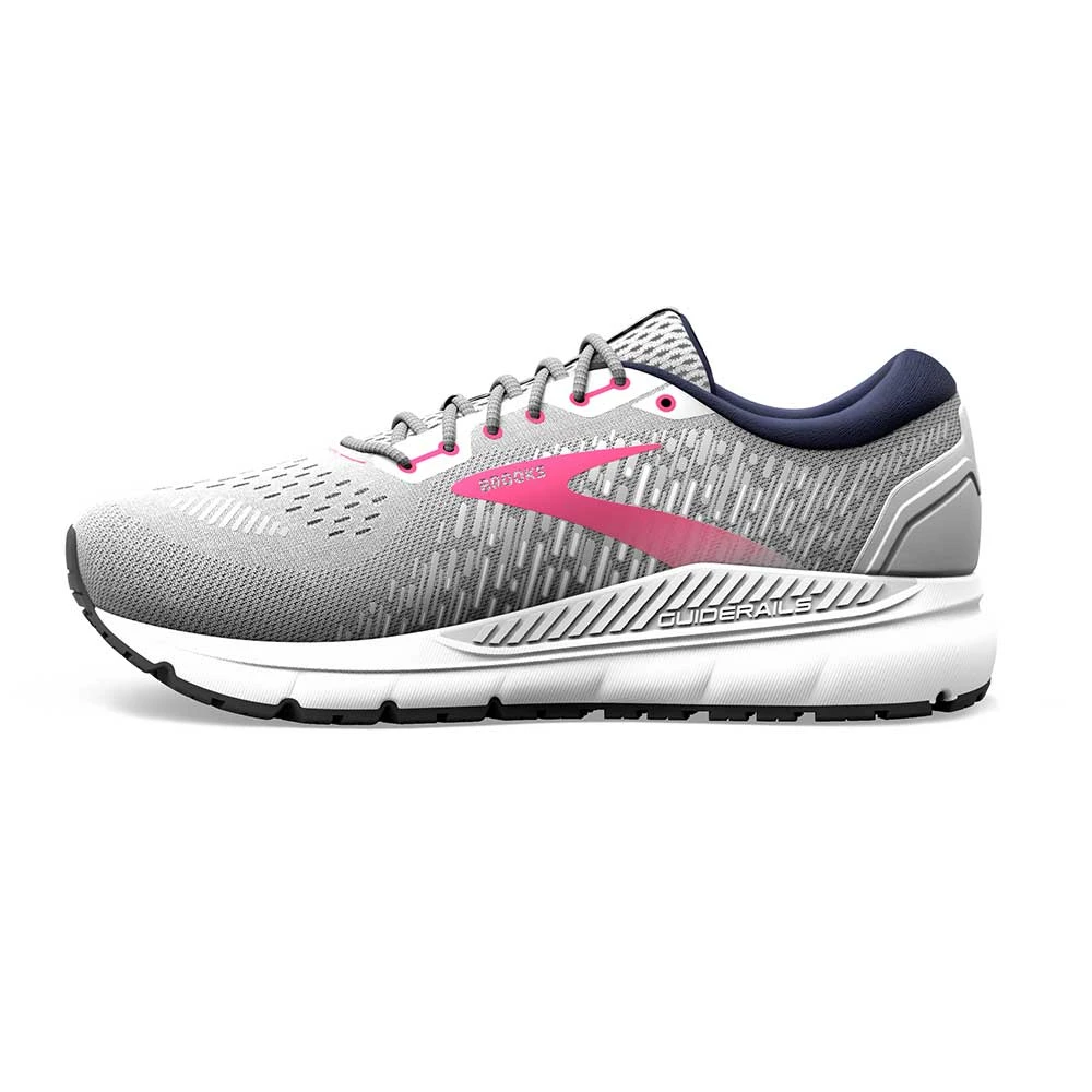 BROOKS Women's Addiction GTS 15 Running Shoe - Oyster/Peacoat/Lilac Rose - Regular (B) - Image 6