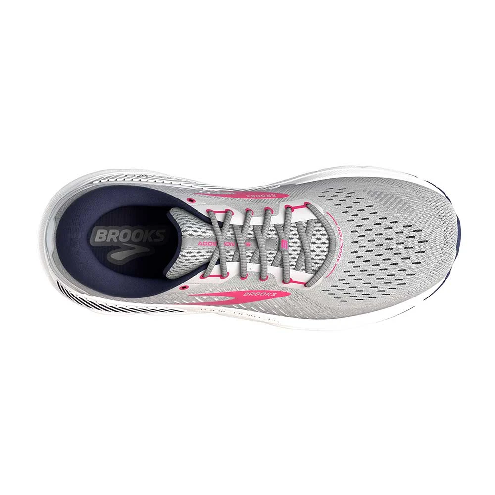 BROOKS Women's Addiction GTS 15 Running Shoe - Oyster/Peacoat/Lilac Rose - Regular (B) - Image 2