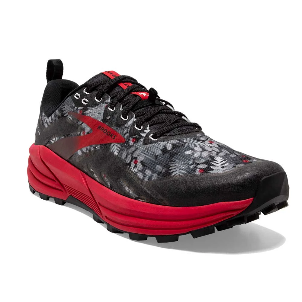 BROOKS Women's Cascadia 16 Trail Shoe - Black/Grey/Red- Regular (B) - Image 2