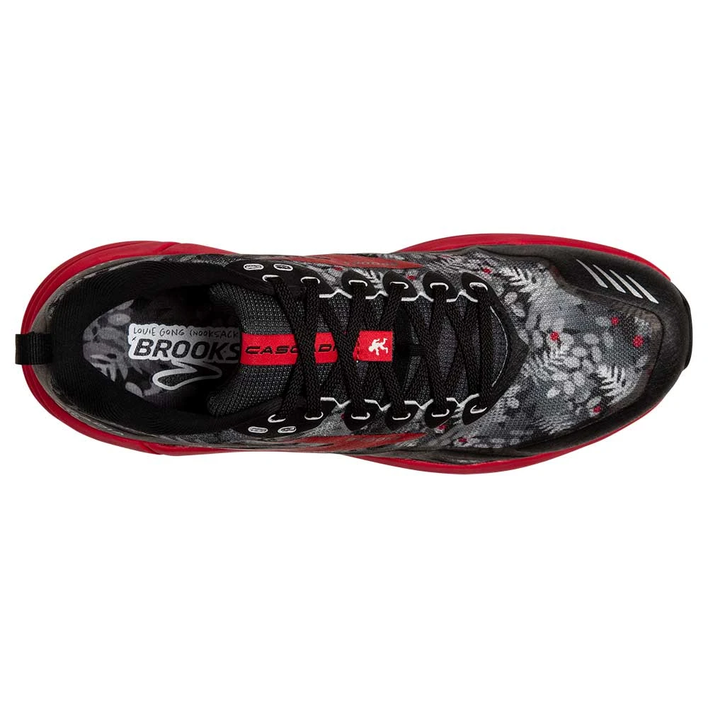 BROOKS Women's Cascadia 16 Trail Shoe - Black/Grey/Red- Regular (B) - Image 5