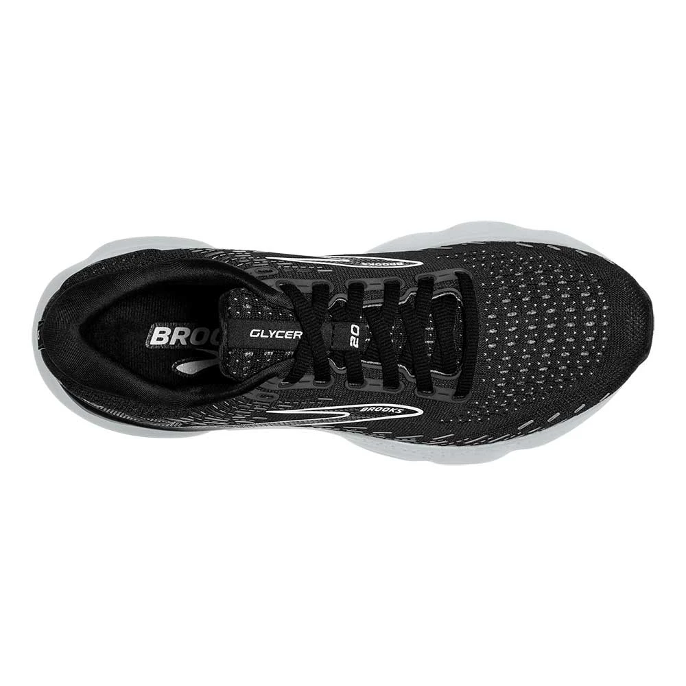BROOKS Women's Glycerin 20 Running Shoe - Black/White/Alloy - Regular (B) - Image 6