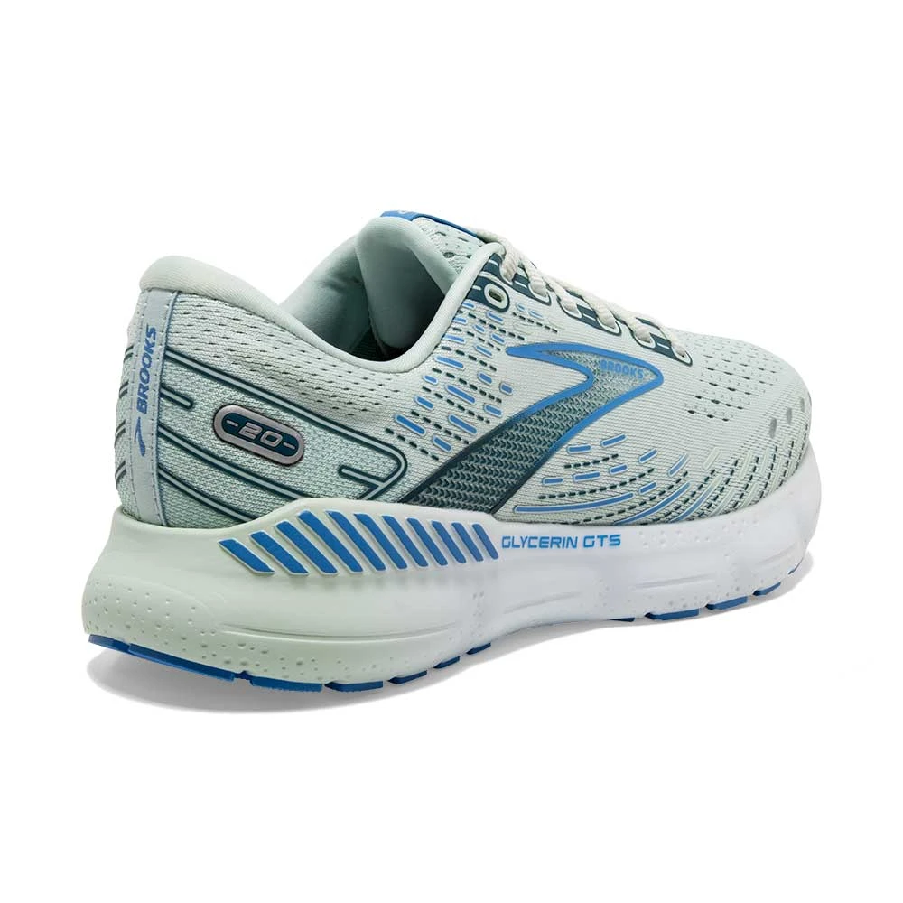 BROOKS Women's Glycerin GTS 20 Running Shoe - Blue Glass/Marina/Legion Blue - Regular (B) - Image 3