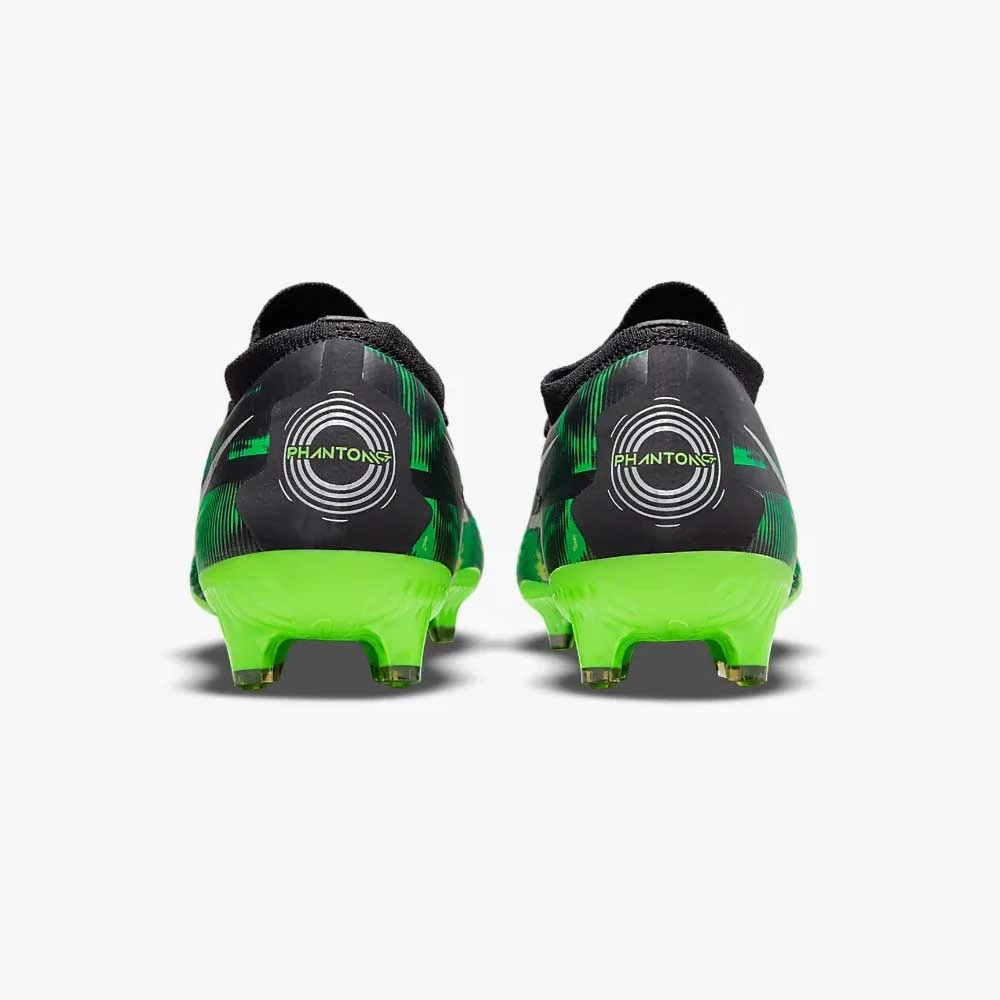 Nike Unisex Phantom GT2 Pro SW FG Soccer Shoe - Black/MTLC Platinum Green-Regular (D) - Image 9