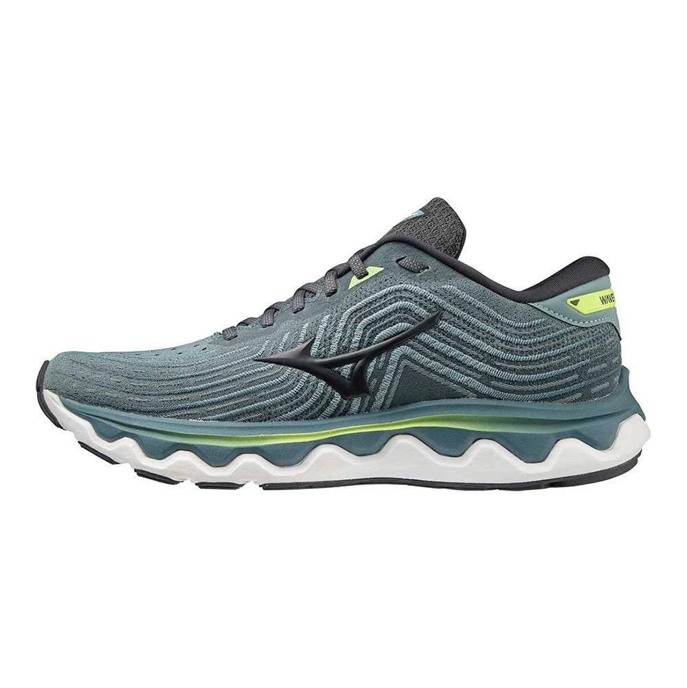 Mizuno Men's Wave Horizon 6 Running Shoe - Smoke Blue/Ebony - Regular (D) - Image 2
