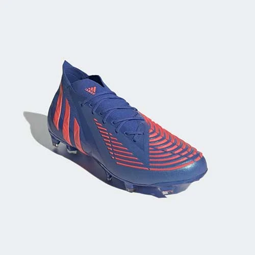 ADIDAS Unisex Predator Edge .1 FG Soccer Shoe - Hi-Res Blue/Turbo/Hi-Res Blue - Regular (D) - Image 2