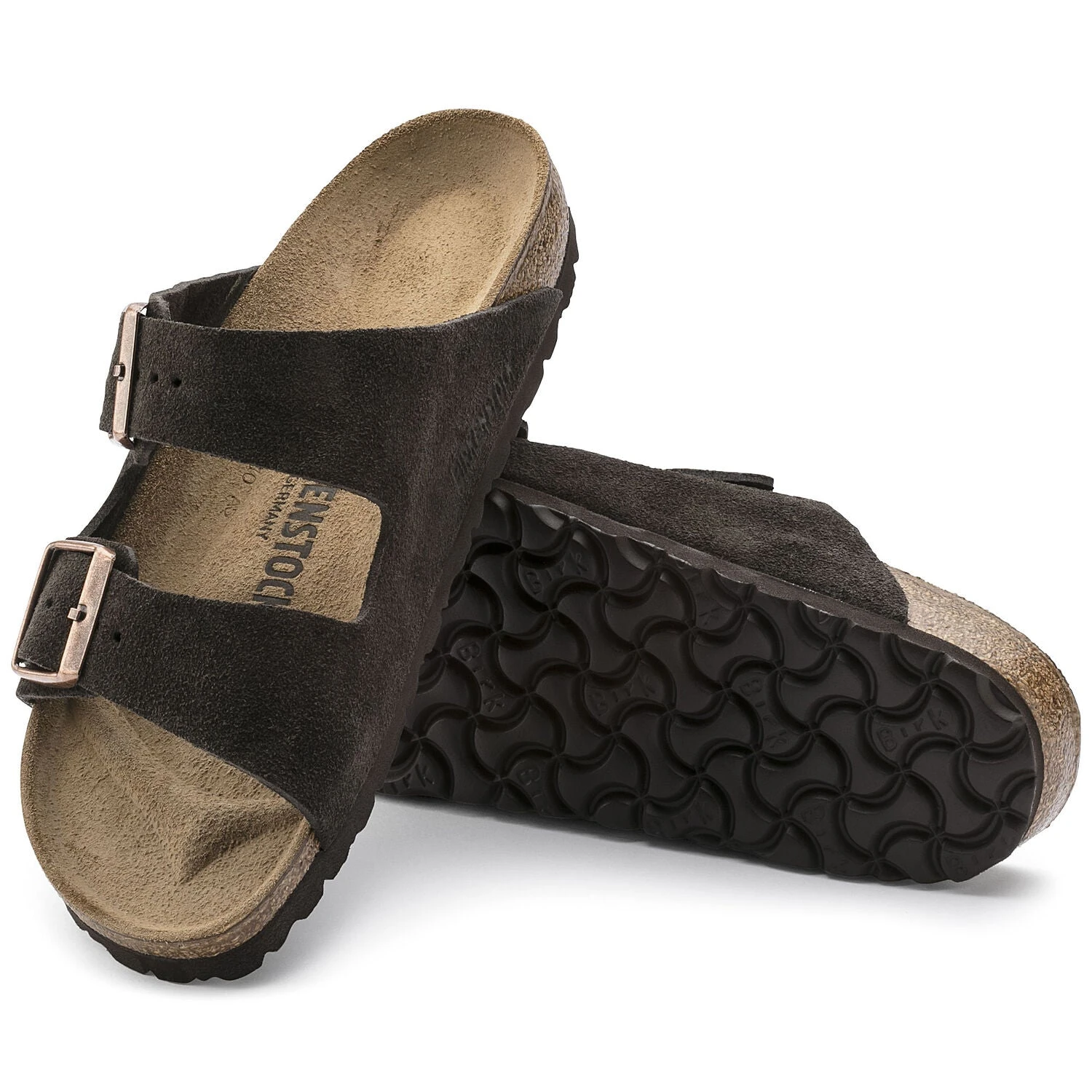 Birkenstock Arizona Mocha Suede Leather Sandal- Regular/Wide - Image 4