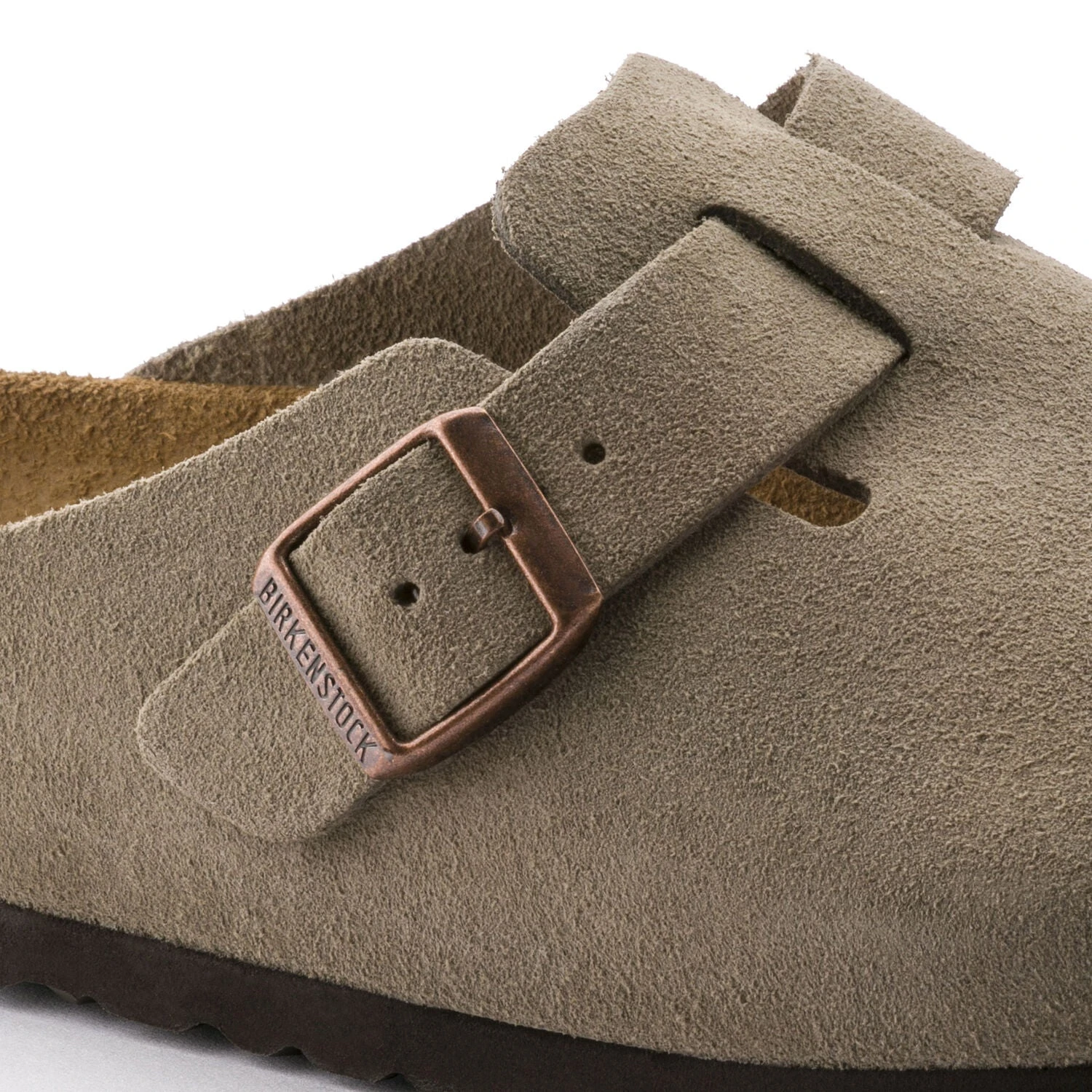 Birkenstock Boston Soft Footbed Taupe Suede- Regular/Wide - Image 4