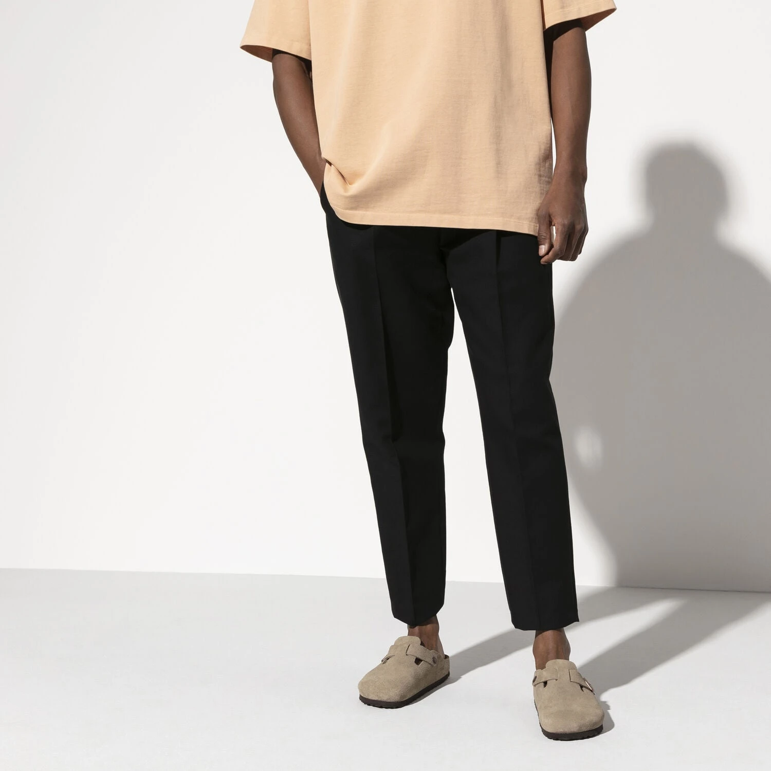 Birkenstock Boston Soft Footbed Taupe Suede- Regular/Wide - Image 6