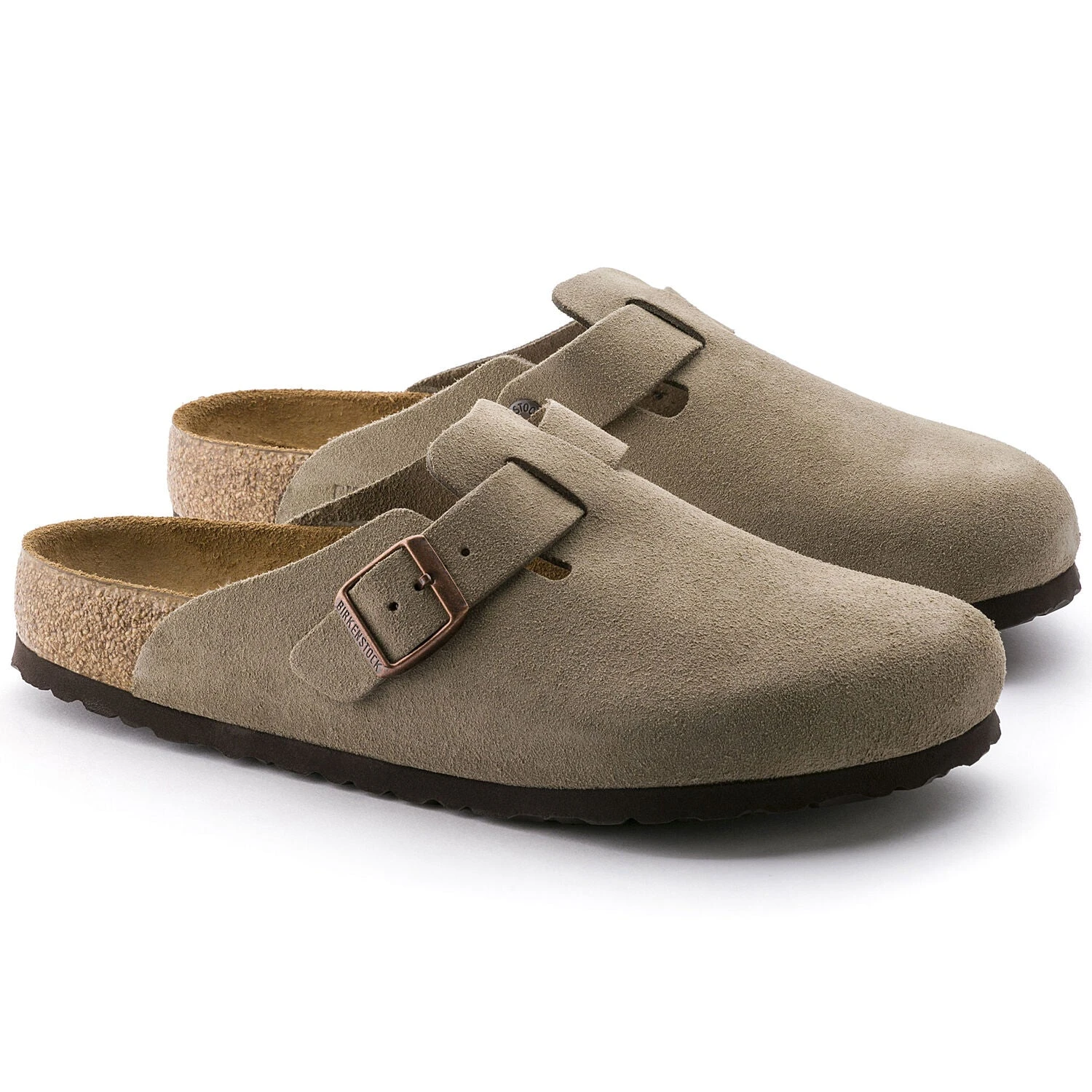 Birkenstock Boston Soft Footbed Taupe Suede- Regular/Wide - Image 2