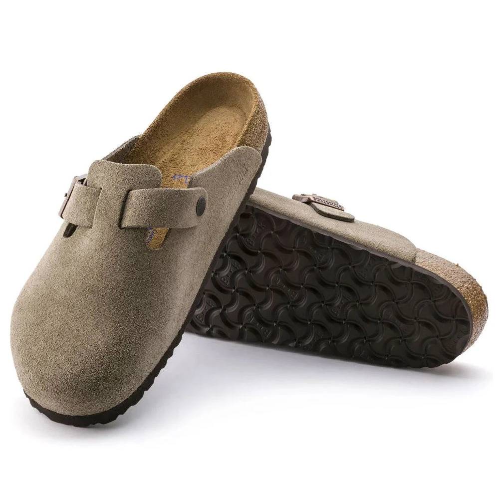 Birkenstock Boston Soft Footbed Taupe Suede- Regular/Wide - Image 3
