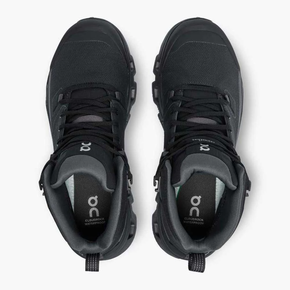 On Running Women's Cloudrock 2 Waterproof Hiking Boot- Black/Eclipse- Regular (B) - Image 6