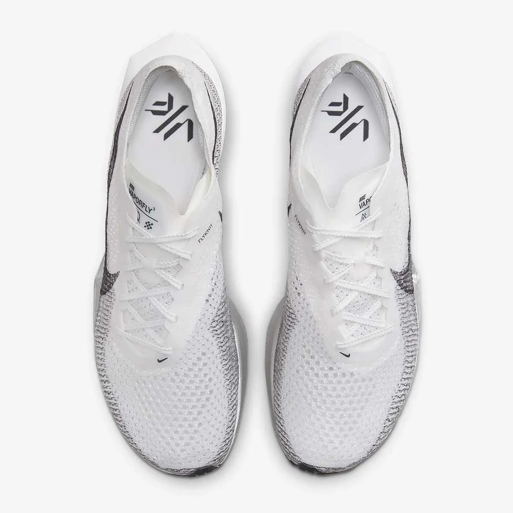 Men's Nike ZoomX Vaporfly Next% 3 Running Shoe- White/Dark Smoke Grey/Particle Grey- Regular (D) - Image 3