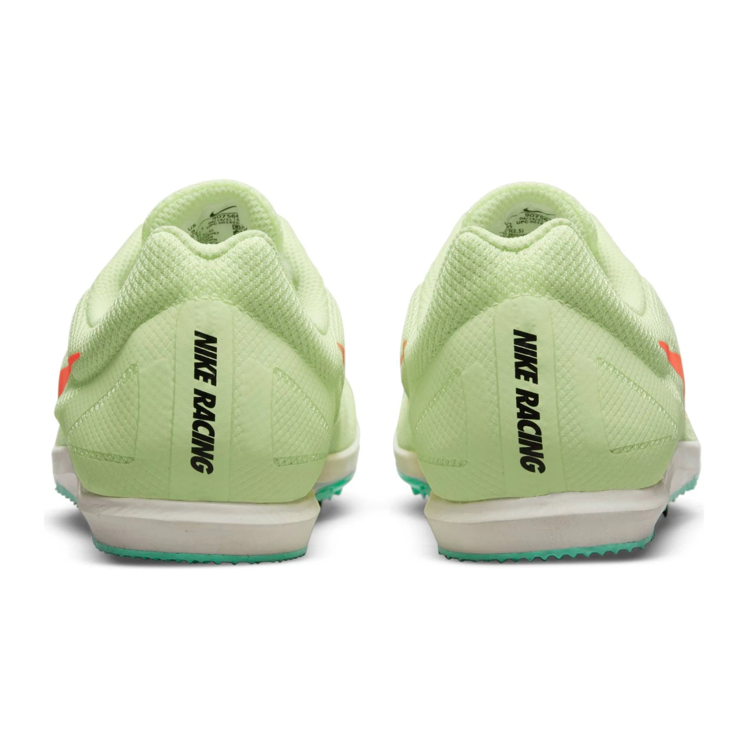 Nike Unisex Zoom Rival D Track Spike - Barely Volt/Hyper Orange/Dynamic Turq - Regular (D) - Image 5