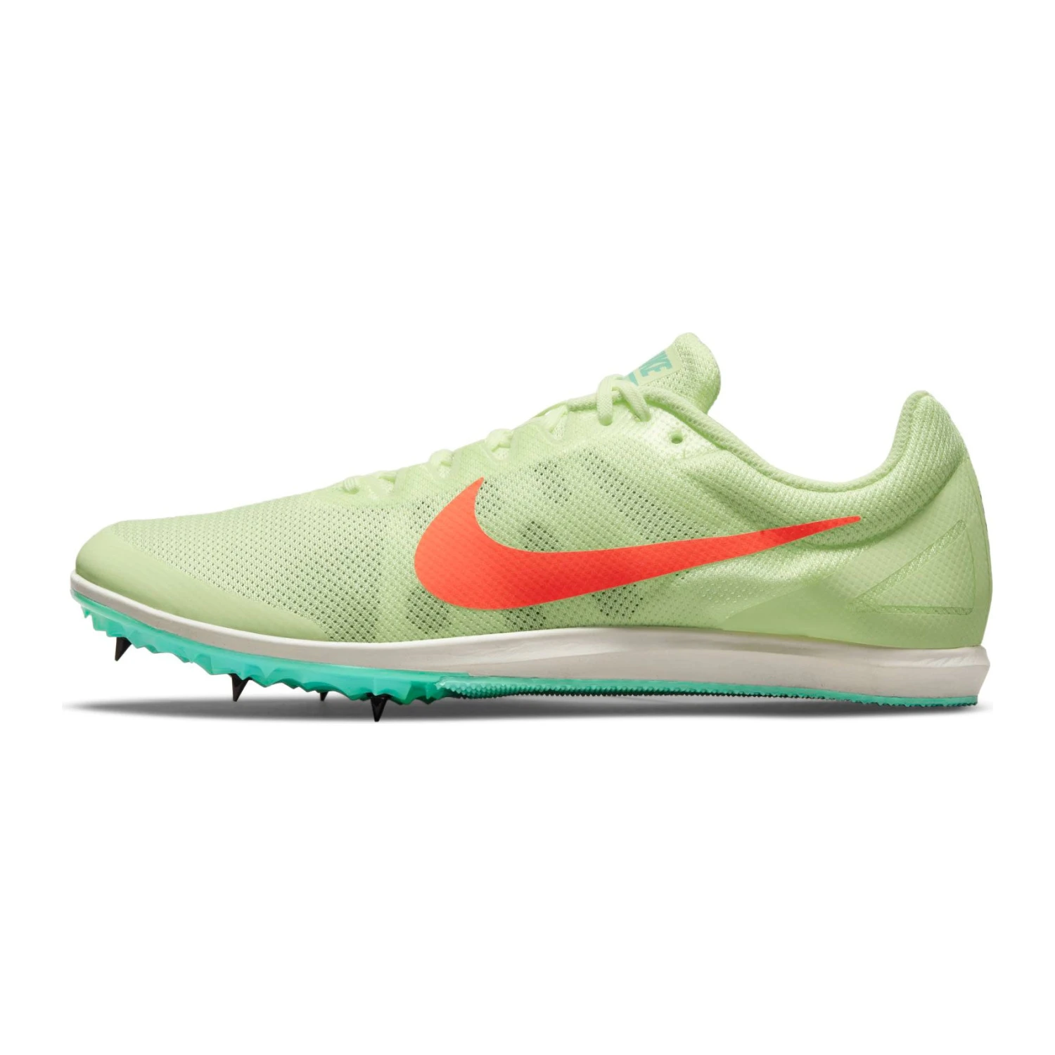 Nike Unisex Zoom Rival D Track Spike - Barely Volt/Hyper Orange/Dynamic Turq - Regular (D) - Image 2