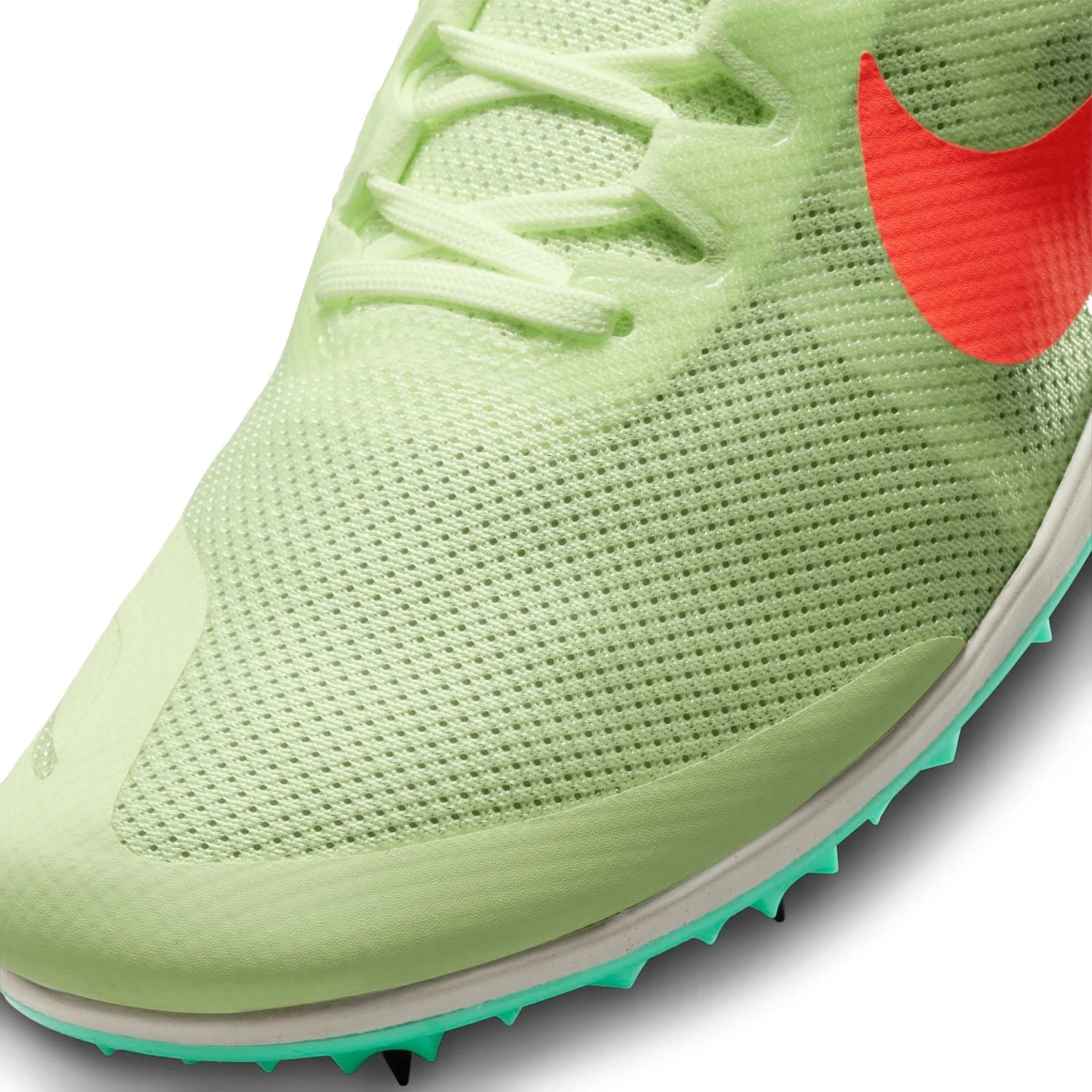Nike Unisex Zoom Rival D Track Spike - Barely Volt/Hyper Orange/Dynamic Turq - Regular (D) - Image 7