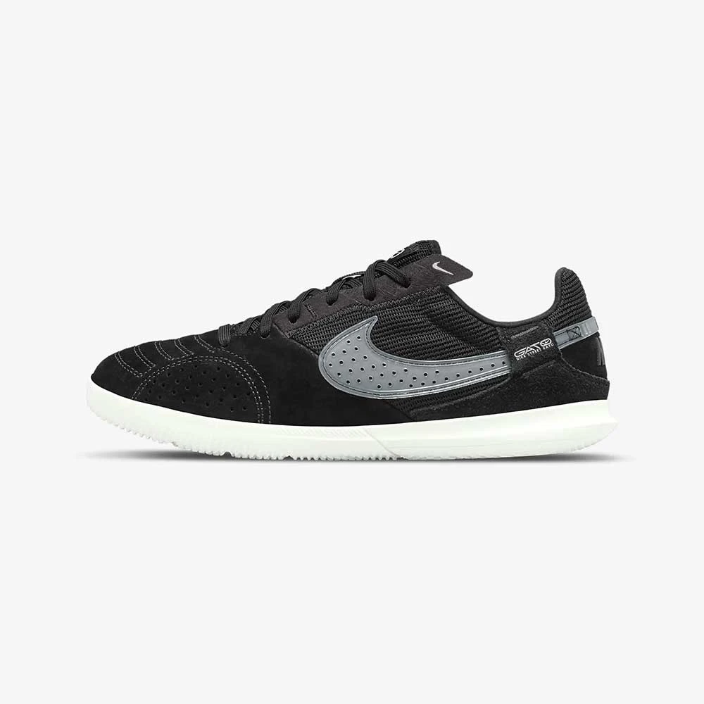 JR Nike Streetgato Soccer Shoe - Black/Summit White - Image 3