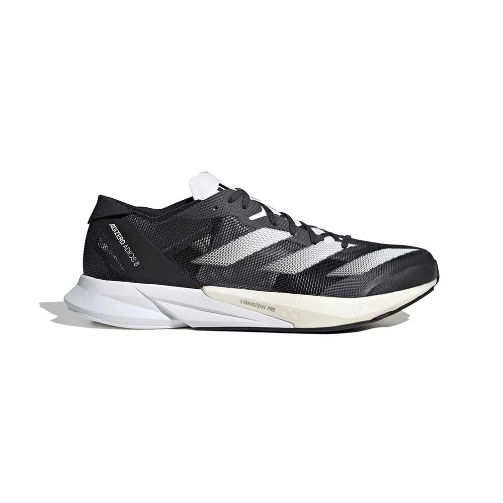 ADIDAS Men'sAdizero Adios 8 Running Shoe - Carbon/FTW White/Cblack - Regular (D)